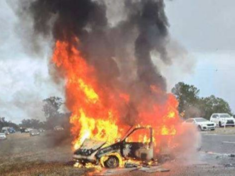 ‘Heroic off duty firefighter rescues driver from fiery wreckage in Ocala