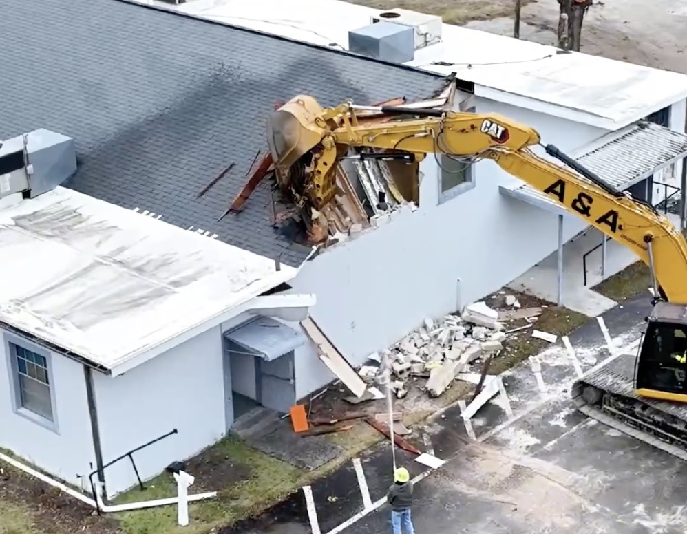 The Mount Moriah Missionary Baptist Church in downtown Ocala was demolished to make room for the city's second parking garage.