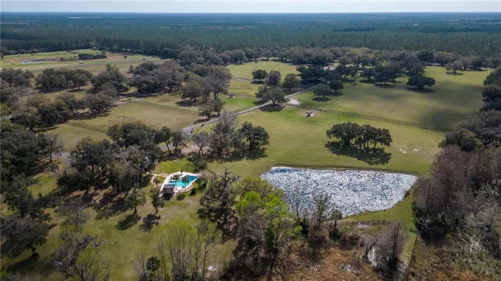 The property features four residences, including a main home that is over 5,600 square feet in size.