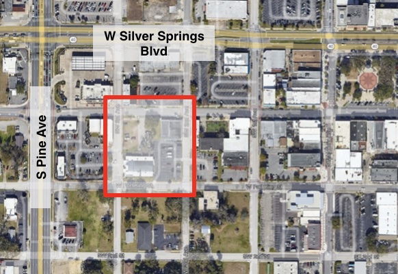 The location of the city's second parking garage, which is in design phase