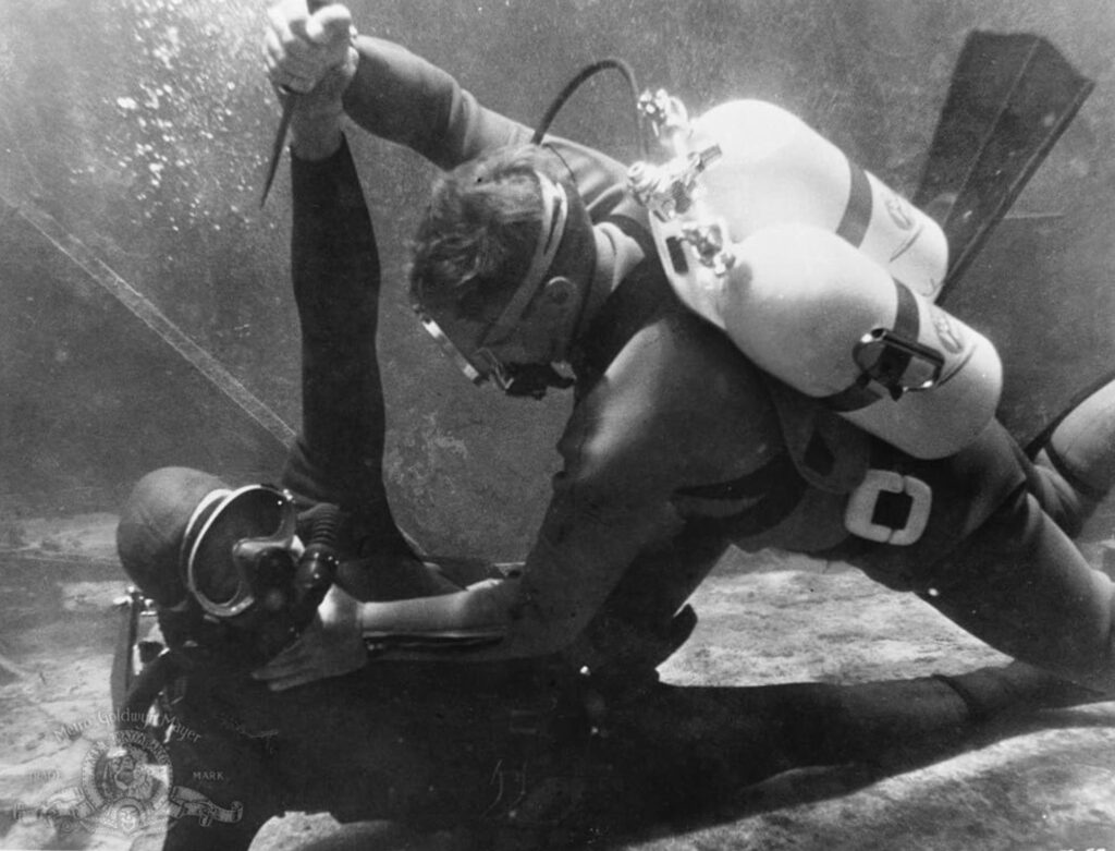 A promotional image for "Thunderball," which is considered one of the best James Bond films of all time.