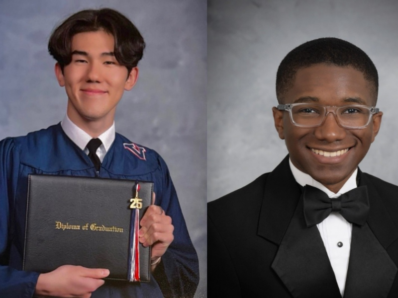 James Beauregard (left) and Jonathan Ancrum (right) both won full-ride scholarships to Ivy League institutions.