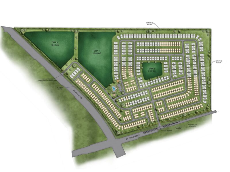 A rendering of Sandy Clay, a new community planned for a site in Belleview.