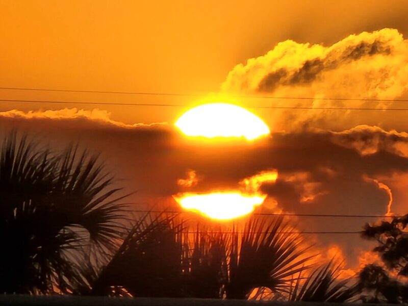 Beautiful sunset over Ocala’s Glynwood neighborhood