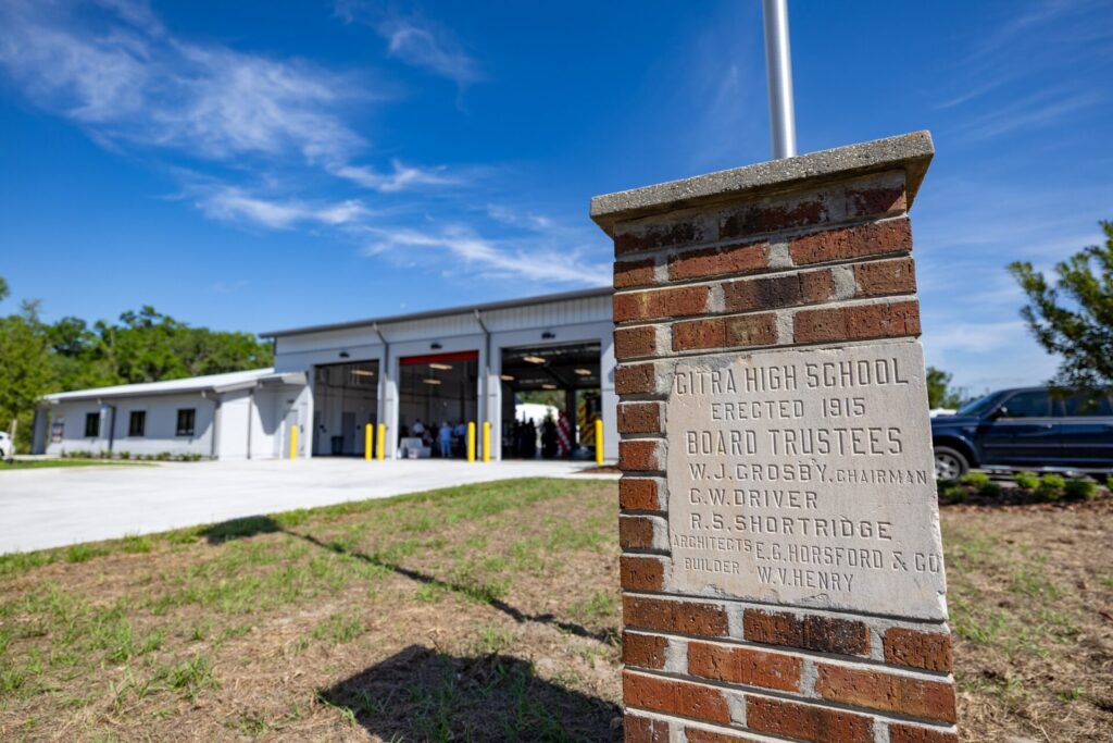 Citra High School trustees sign at the new Citra Station 2