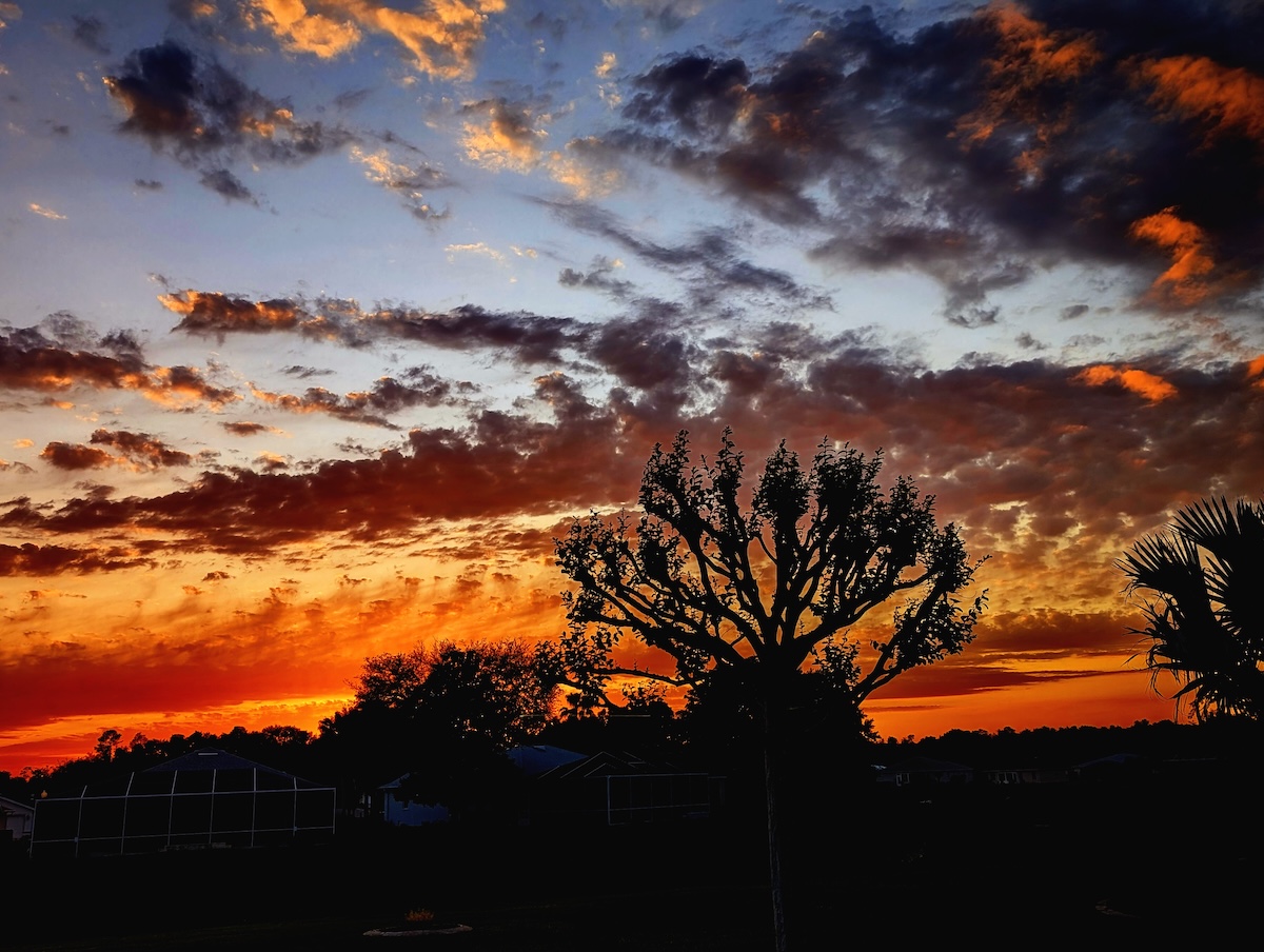 Incredible sunsetting sky over Ocala's Summerglen Community Incredible sunsetting sky over Ocala's Summerglen Community
