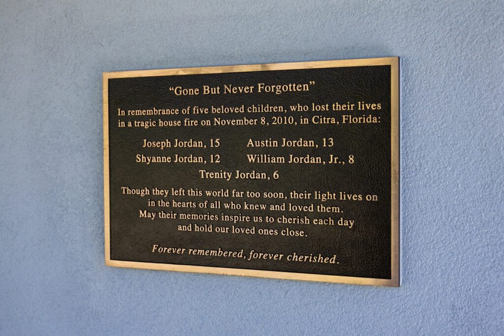 Remembrance sign at Citra Station 2