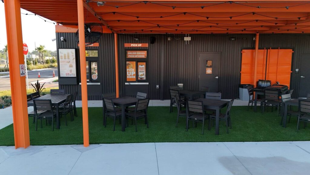 Walk up window at the new Smalls Sliders in Ocala, which opened on Tuesday, April 29
