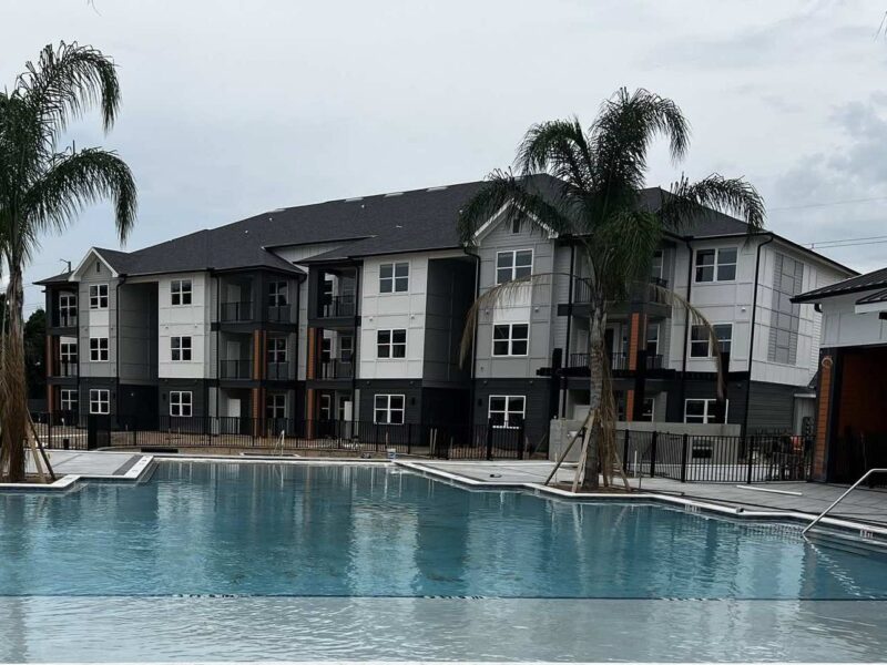 Building and pool at SW 38th Ave Apartments