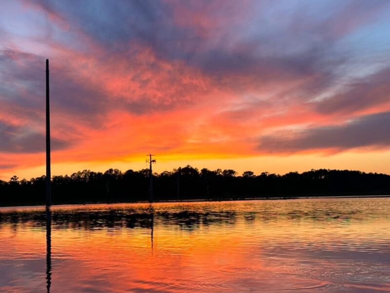 Colorful sunset over Ocklawaha