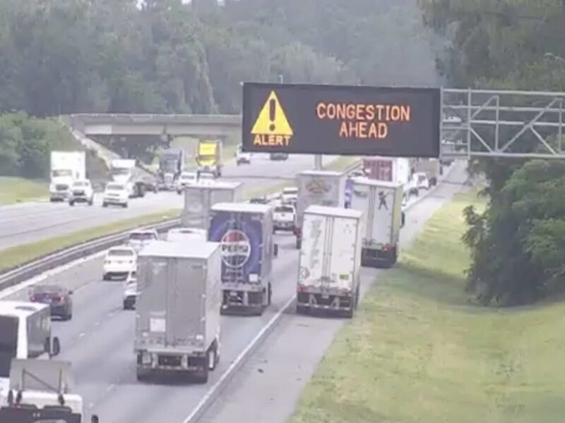 Congestion along I-75 in early May