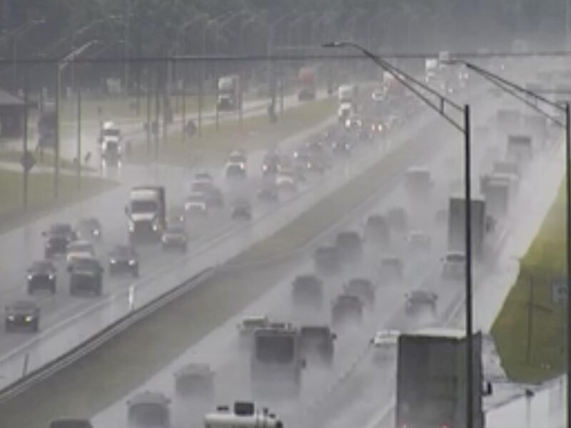 Congestion along I-75 on Thursday afternoon