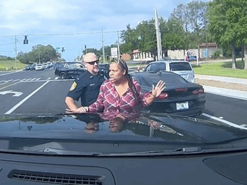 Police officers arrested a former Marion County Sheriff's Office deputy on May 3, 2025, after she allegedly robbed an Ocala bank. (Photo: Ocala Police Department)
