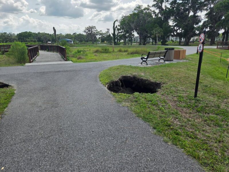 The Ocala Wetland Recharge Park has reopened after a temporary closure due to multiple sinkholes.