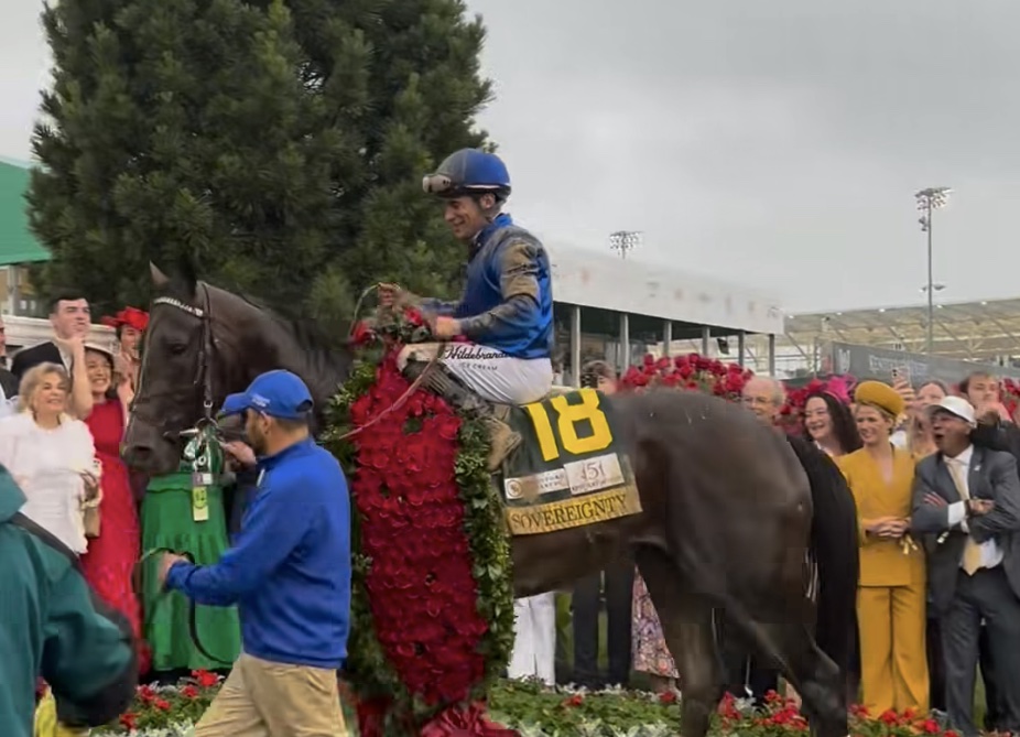 Sovereignty wins the 151st running of the Kentucky Derby on May 3, 2025 (Godolphin)
