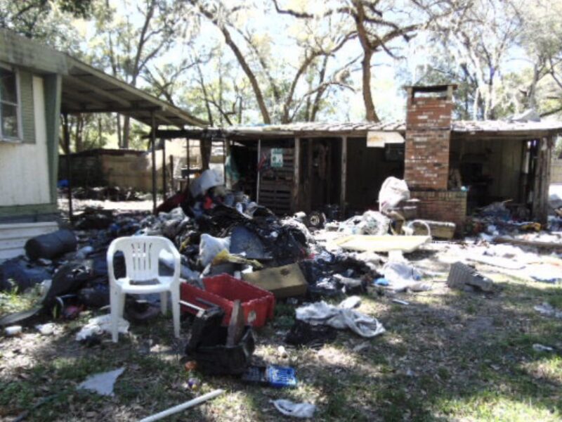 The structures in question are located along SE 159th Terrace in Silver Springs. This photo was taken before the site was cleared and cleaned.