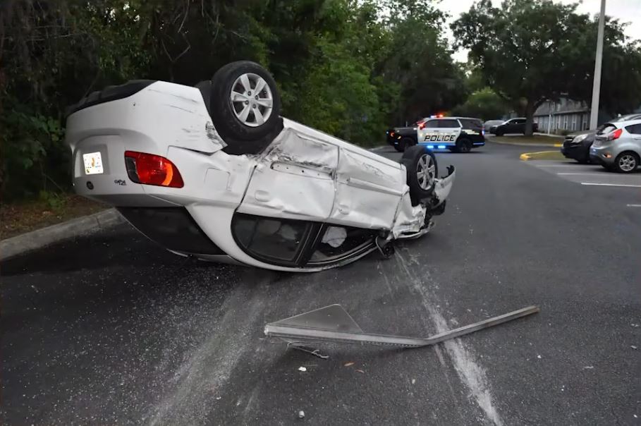 Voshon Lasef Brown car crashed near an Ocala apartment complex on May 10, 2025 photo by OPD Voshon Lasef Brown car crashed near an Ocala apartment complex on May 10, 2025 photo by OPD