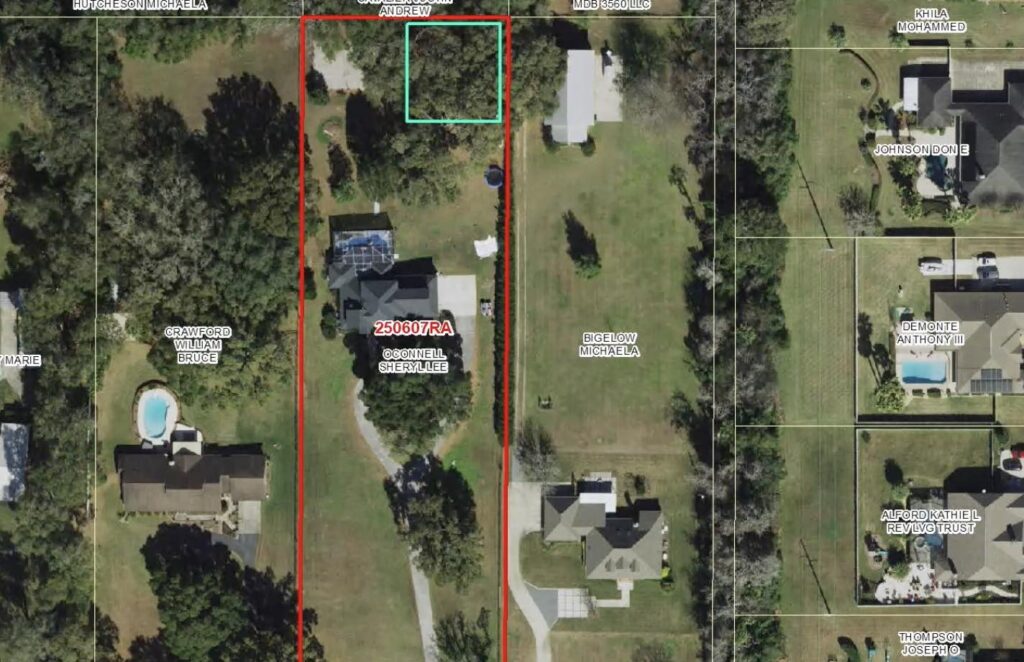 Sheryl O'Connell's 2.5-acre property borders several other properties