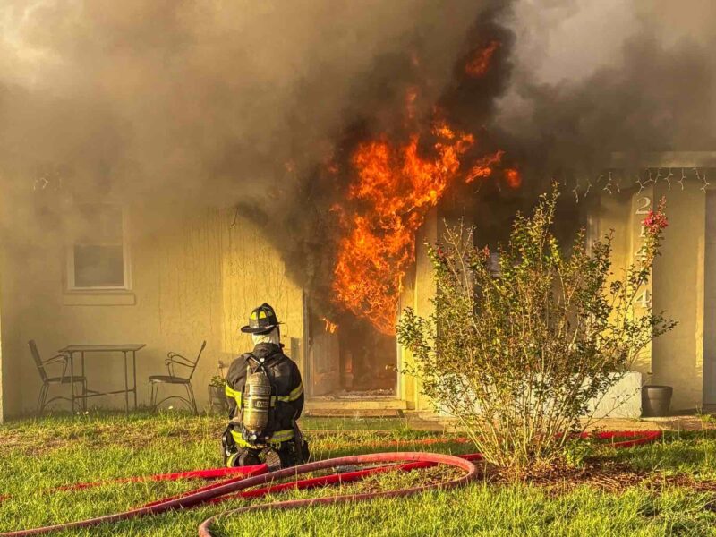 Marion County Fire Rescue units responded to a structure fire in Dunnellon on Thursday morning.