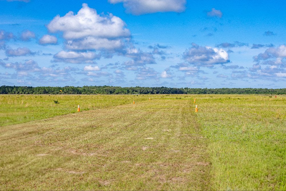 The site of a new taxiway coming to the Marion County Airport in Dunnellon