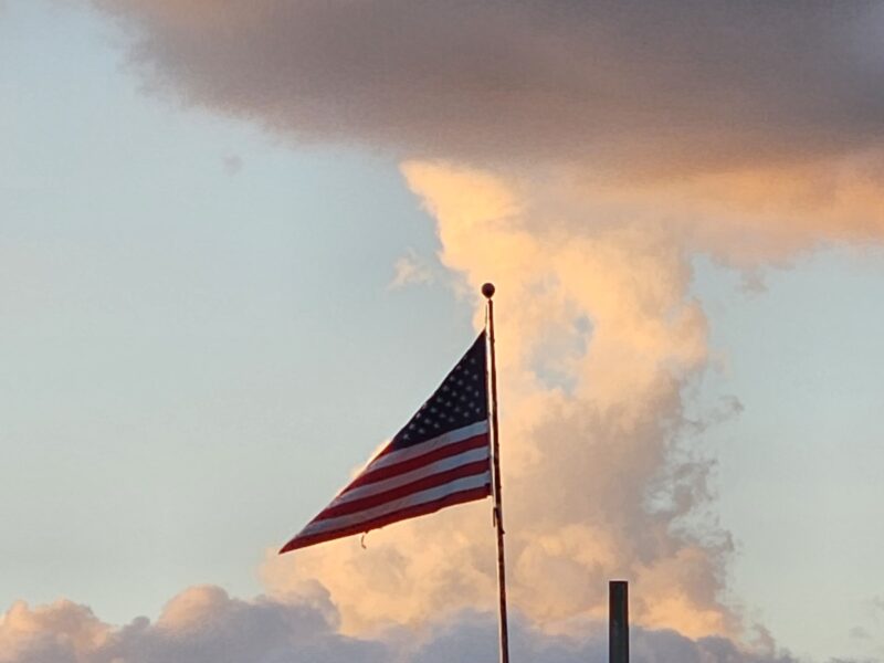 Unusually shaped clouds over Summerfield