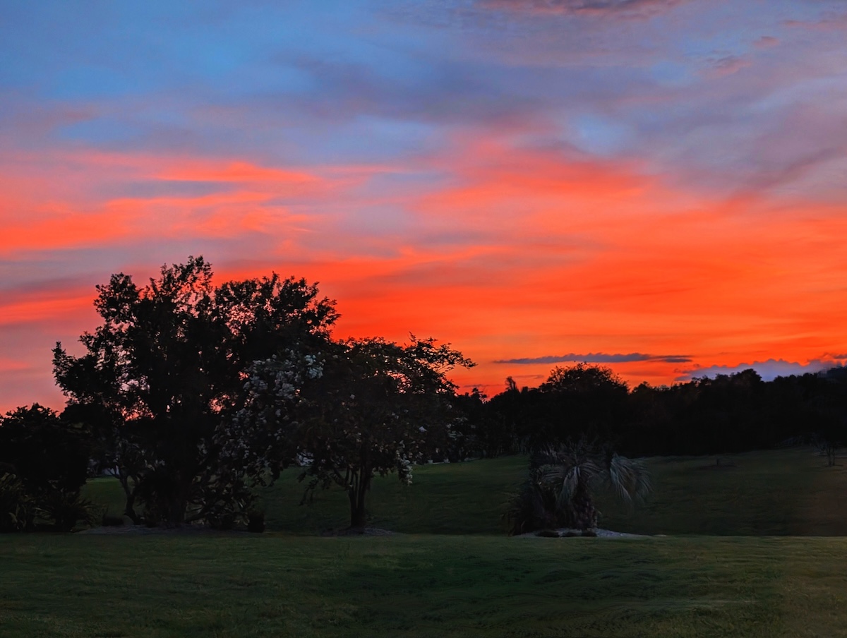 Beautiful evening sunset in the SummerGlen Community Beautiful evening sunset in the SummerGlen Community