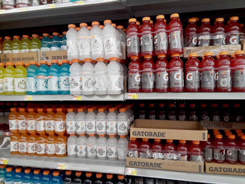 A local Walmart says a woman who allegedly sustained injuries after pulling a Gatorade case off a top shelf should have exercised "greater caution" to prevent the case from falling and allegedly fracturing her foot.