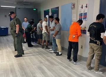 These prisoners were transported to Alligator Alcatraz this weekend.