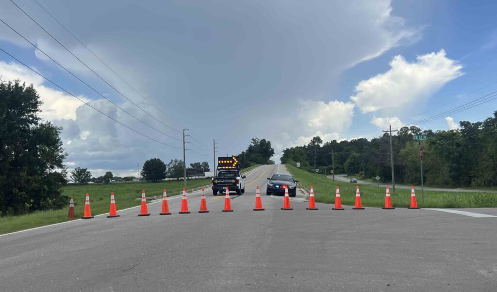 The SW 66th Street Overpass along Interstate 75 was closed on Friday, July 11, after a truck crashed into the structure.