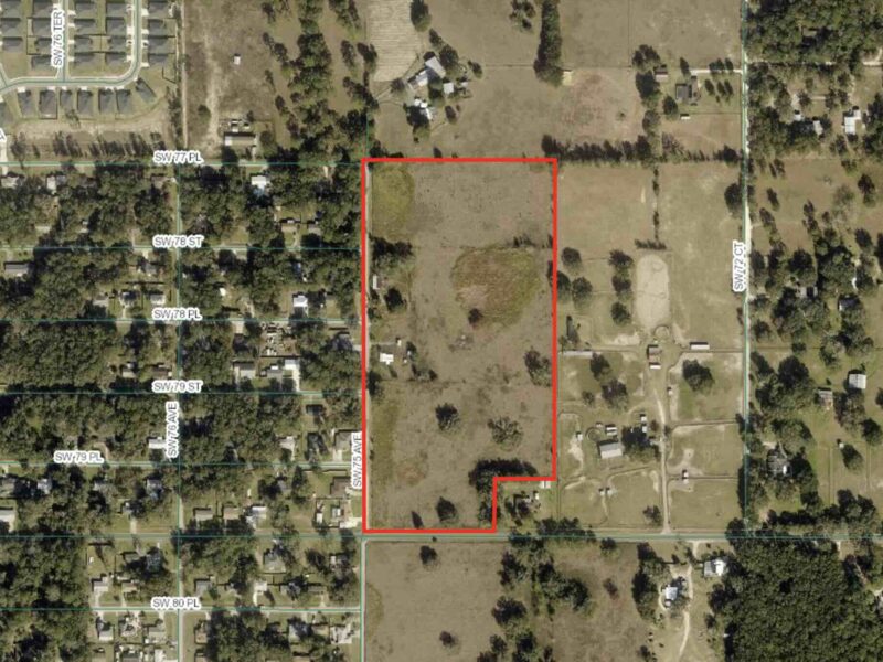 The site of the new planned development, Westwood Trails.