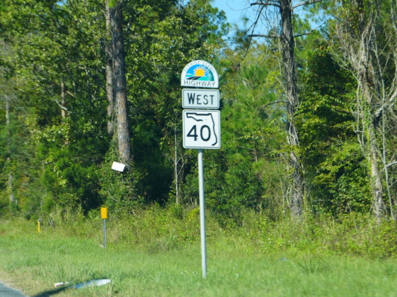 West State Road 40 Sign