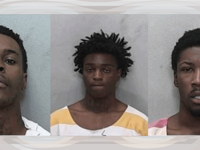 Gabriel Frazier, Jr. (left), Jarrett Jones (center), and Kaniel Edwards (right).