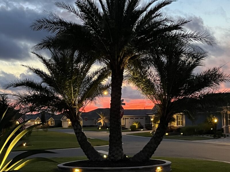 Gorgeous sunset over On Top Of The World Community in Ocala
