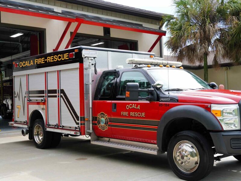 Ocala Fire Rescue put a new rescue vehicle into service on Monday.