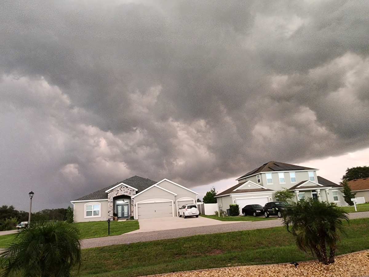 Storm passing by the Summerfield neighborhood Storm passing by the Summerfield neighborhood