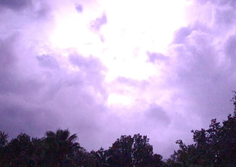 Storm passing over Micanopy