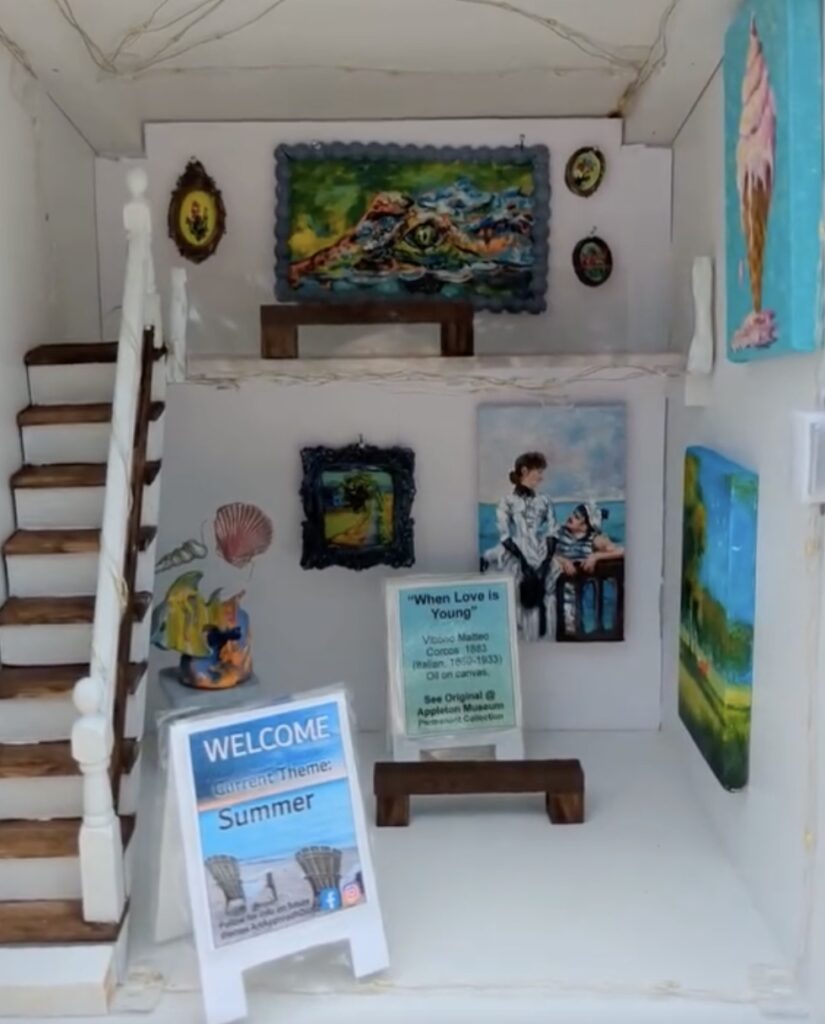 Some of the art in the new Tiny Art Swap Shop