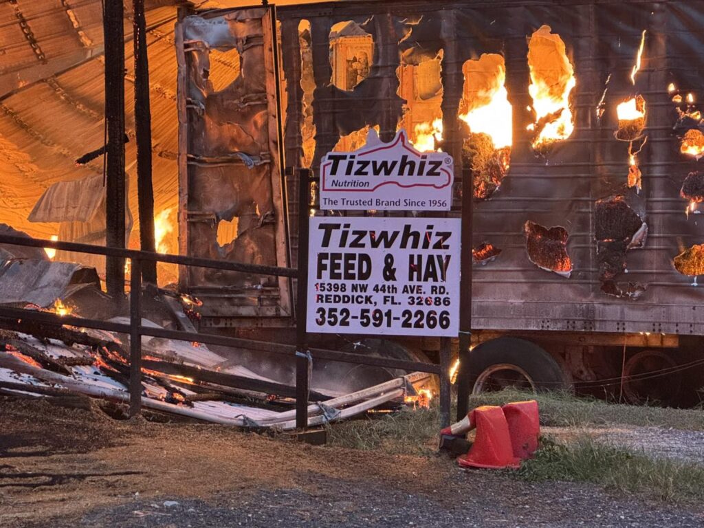 Tizwhiz was destroyed by fire on Tuesday