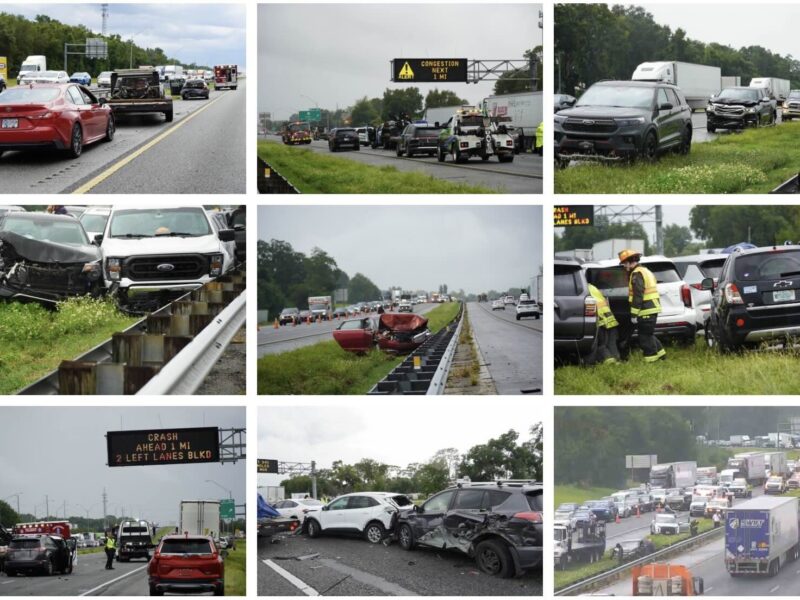 Accidents on I-75 on Friday, September 26, were largely caused by distracted driving and rain.