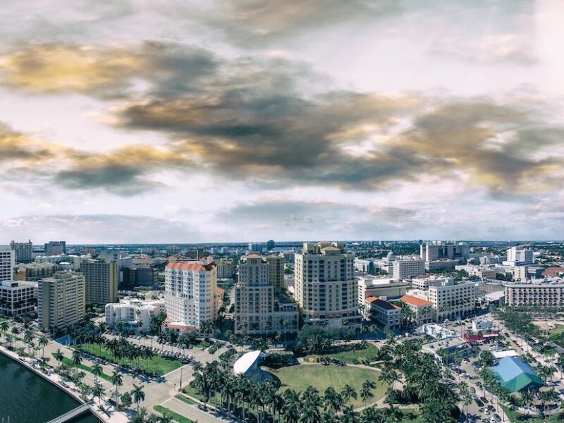 Aerial view of West Palm Beach, Florida