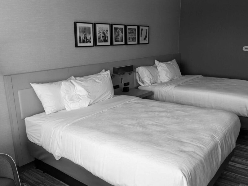 A vacant room at a hotel in Ocala.