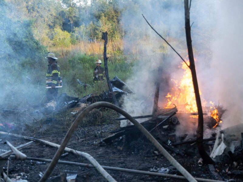 Local firefighters battled a mobile home fire in Umatilla on September 6, 2025. (Photo: Marion County Fire Rescue)