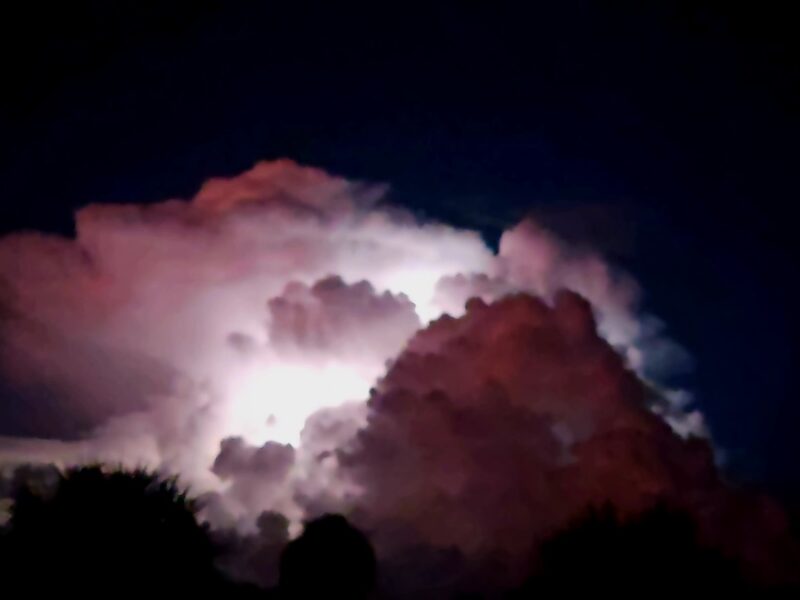 Thunderstorm clouds over Dunnellon