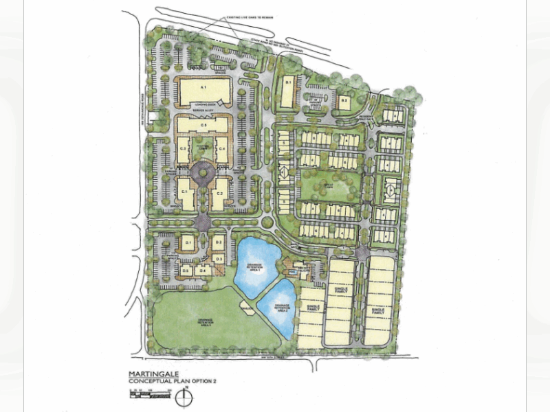 One of the proposed layouts sought for an Ocala site that was previously approved for development.