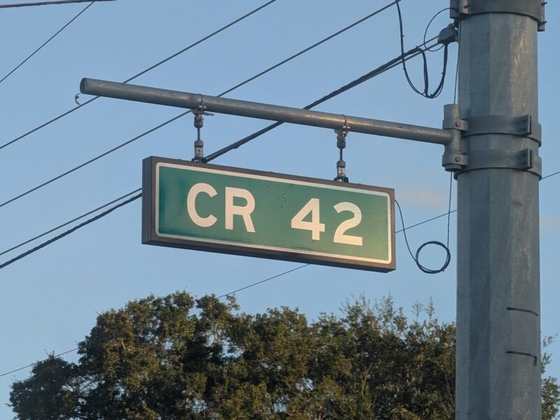 County Road 42 CR 42 in Summerfield, Marion County 1