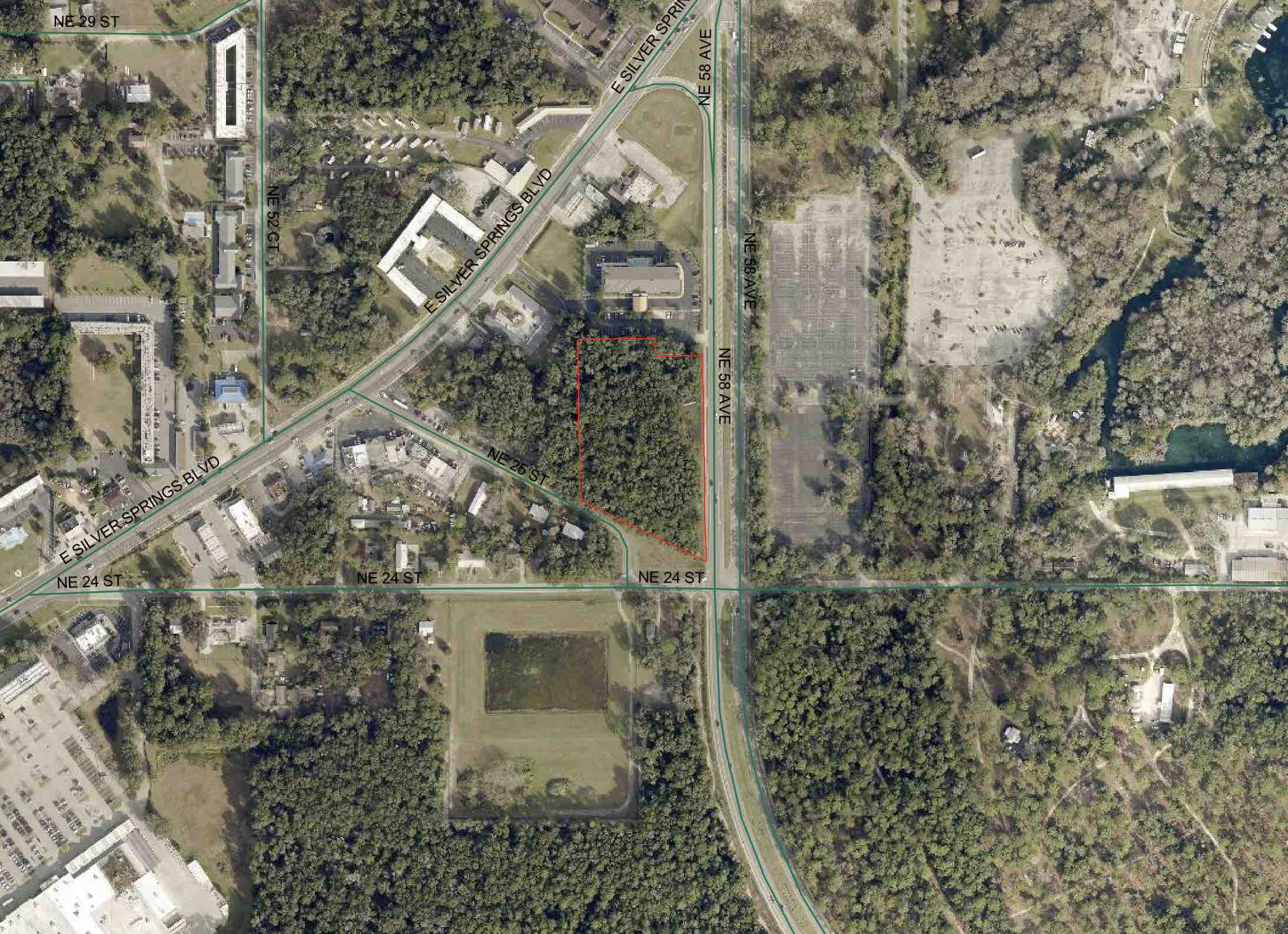The new hotel would be situated near the intersection of Baseline Road (NE 58th Avenue) and NE 25th Street in Silver Springs.