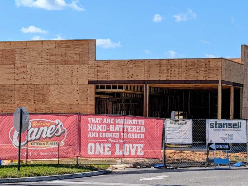 Raising Cane's is under construction in Ocala