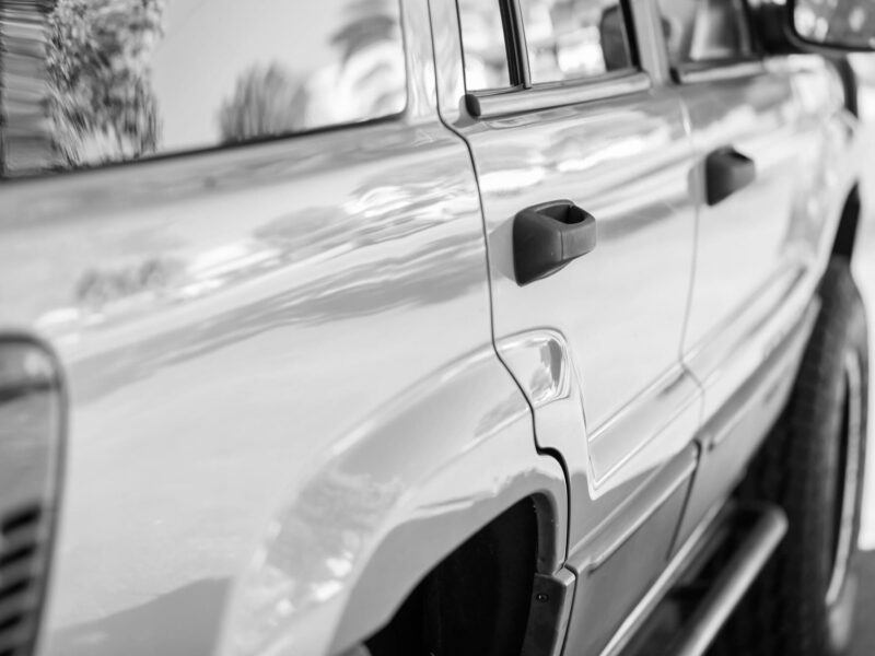 Side of sport utility vehicle or jeep