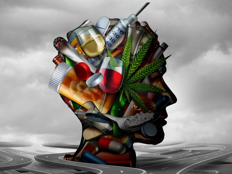 A brain impaired by drugs and alcohol