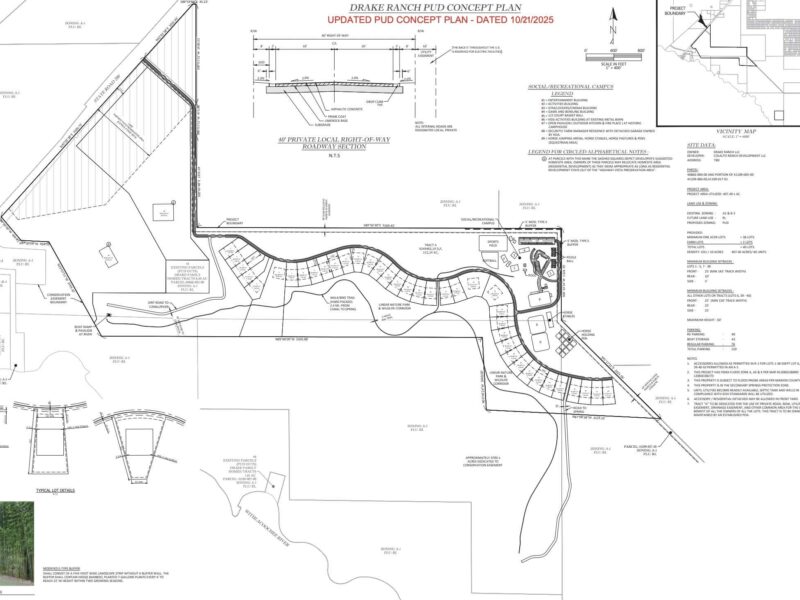 A conceptual plan for Drake Ranch, a proposed development in south Marion County